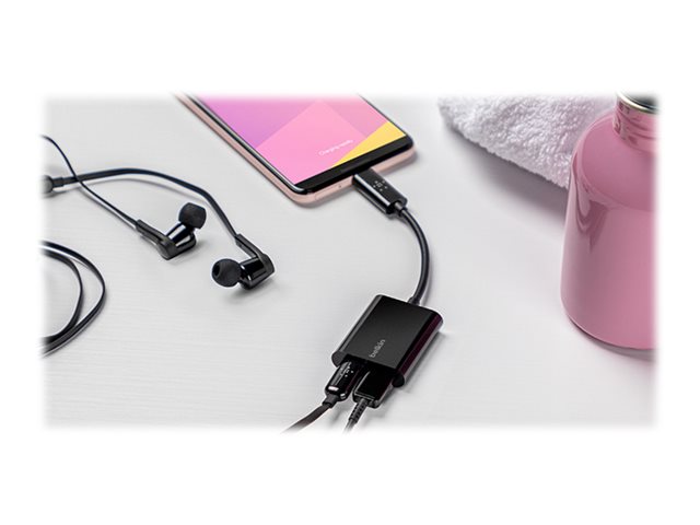 Belkin Connect Audio + Charge - USB-C auf USB-C Kopfhörer-/Ladeadapter - Audio/USB - 14 m
