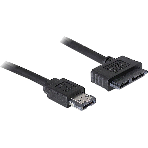 Delock Power Over eSATA cable - Power Over eSATA-Kabel - Slimline SATA (W) zu 11-poliger USB/eSATA (5 V) (M) - 1 m