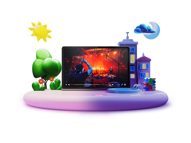 Lenovo Tab Plus ZADX - Tablet - Android 14 oder höher - 128 GB UFS card - 29.2 cm (11.5") IPS (2000 x 1200) - microSD-Steckplatz - Luna Gray