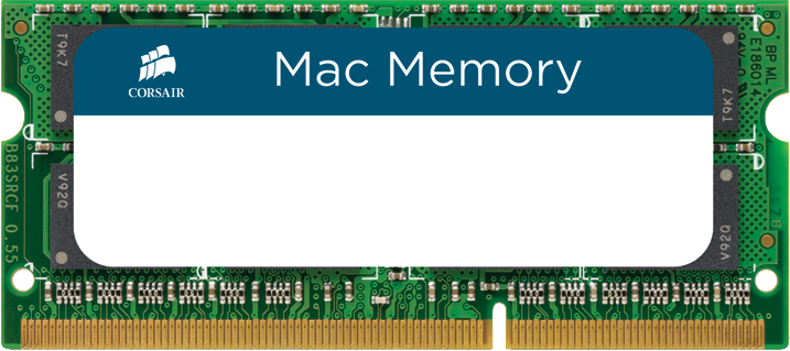 CORSAIR Mac Memory - DDR3 - Kit - 8 GB: 2 x 4 GB - SO DIMM 204-PIN - 1333 MHz / PC3-10666 - ungepuffert
