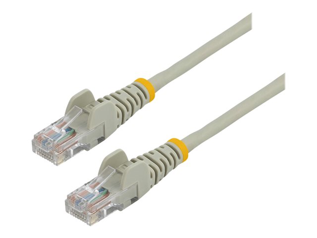 StarTech.com 3m Cat5e RJ45 UTP Netzwerkkabel Snagless - Cat 5e Patchkabel - Grau - Stecker / Stecker - Patch-Kabel - RJ-45 (M) zu RJ-45 (M) - 3 m - UTP - CAT 5e - geformt, ohne Haken - Grau