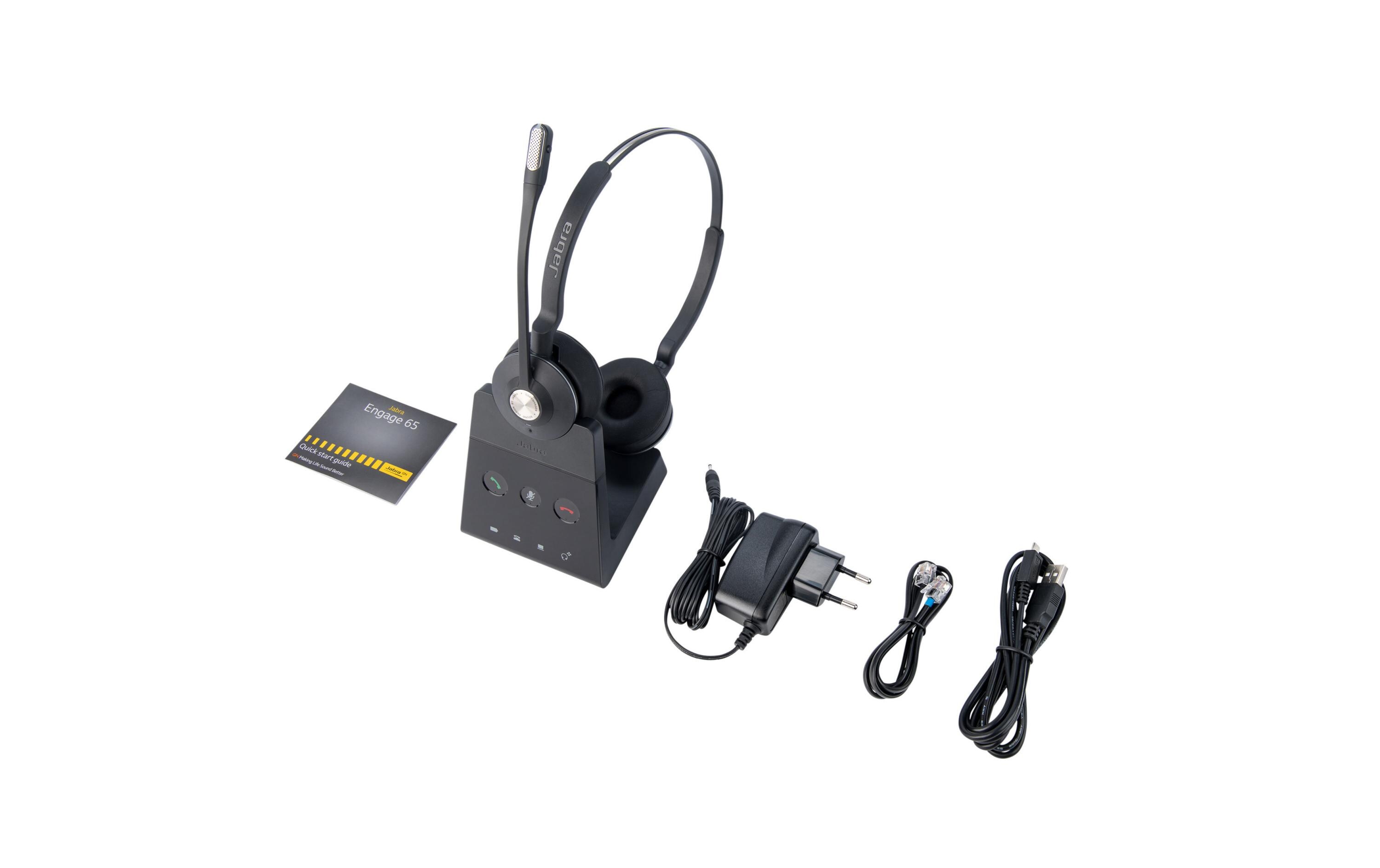 Jabra Engage 65 Stereo - Headset - On-Ear - DECT - kabellos - für Engage 55 Stereo