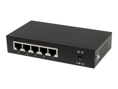 Intellinet 5-Port Gigabit Ethernet PoE+ Switch
4 x PSE Ports
IEEE 802.3at/af Power over Ethernet (PoE+/PoE) Compliant
60 W
Desktop - Switch - 5 AnschlÃ¼sse