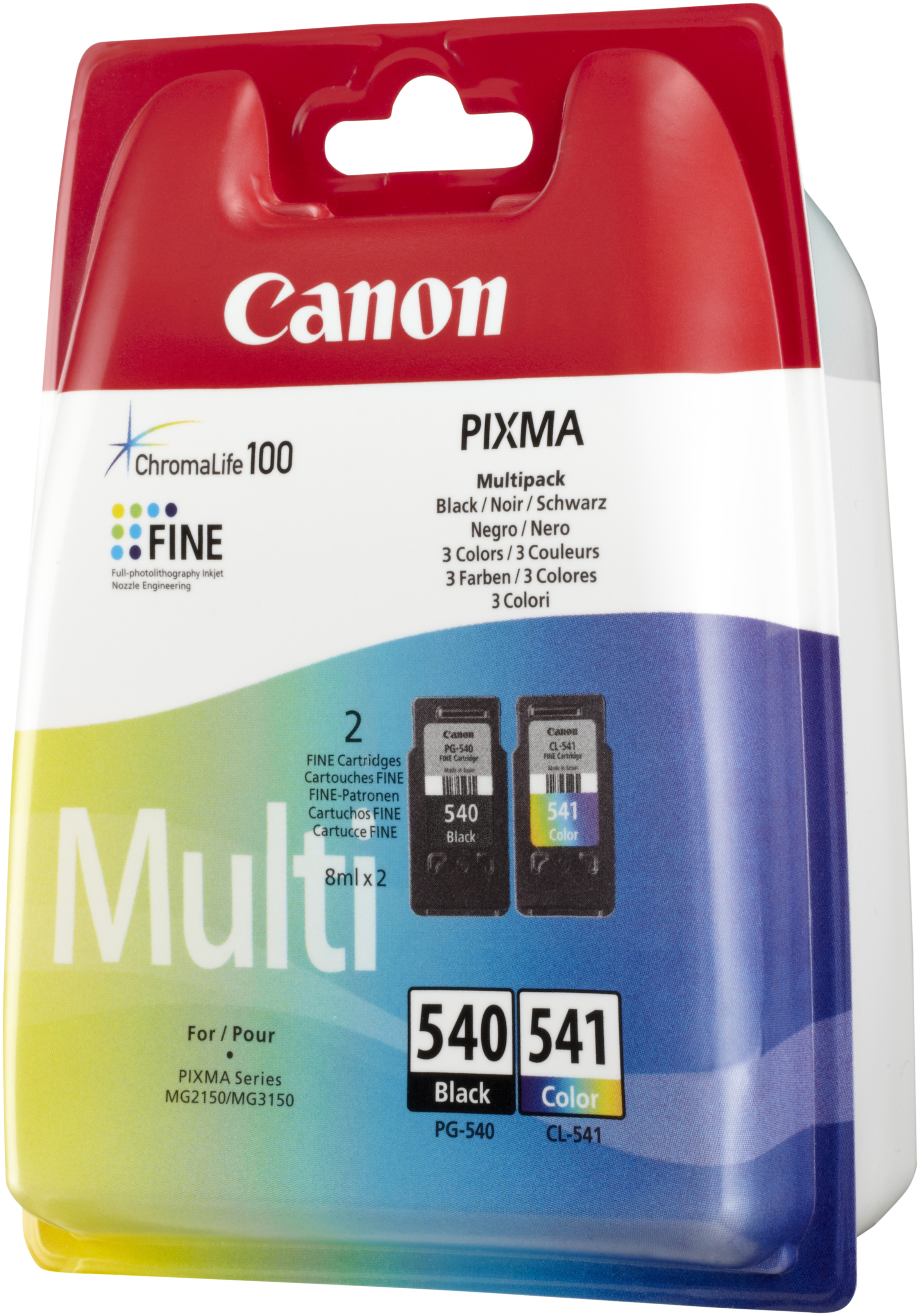 Canon PG-540 / CL-541 Multipack - 2er-Pack - Schwarz
Farbe (Cyan
Magenta
Gelb) - original - Tintenpatrone