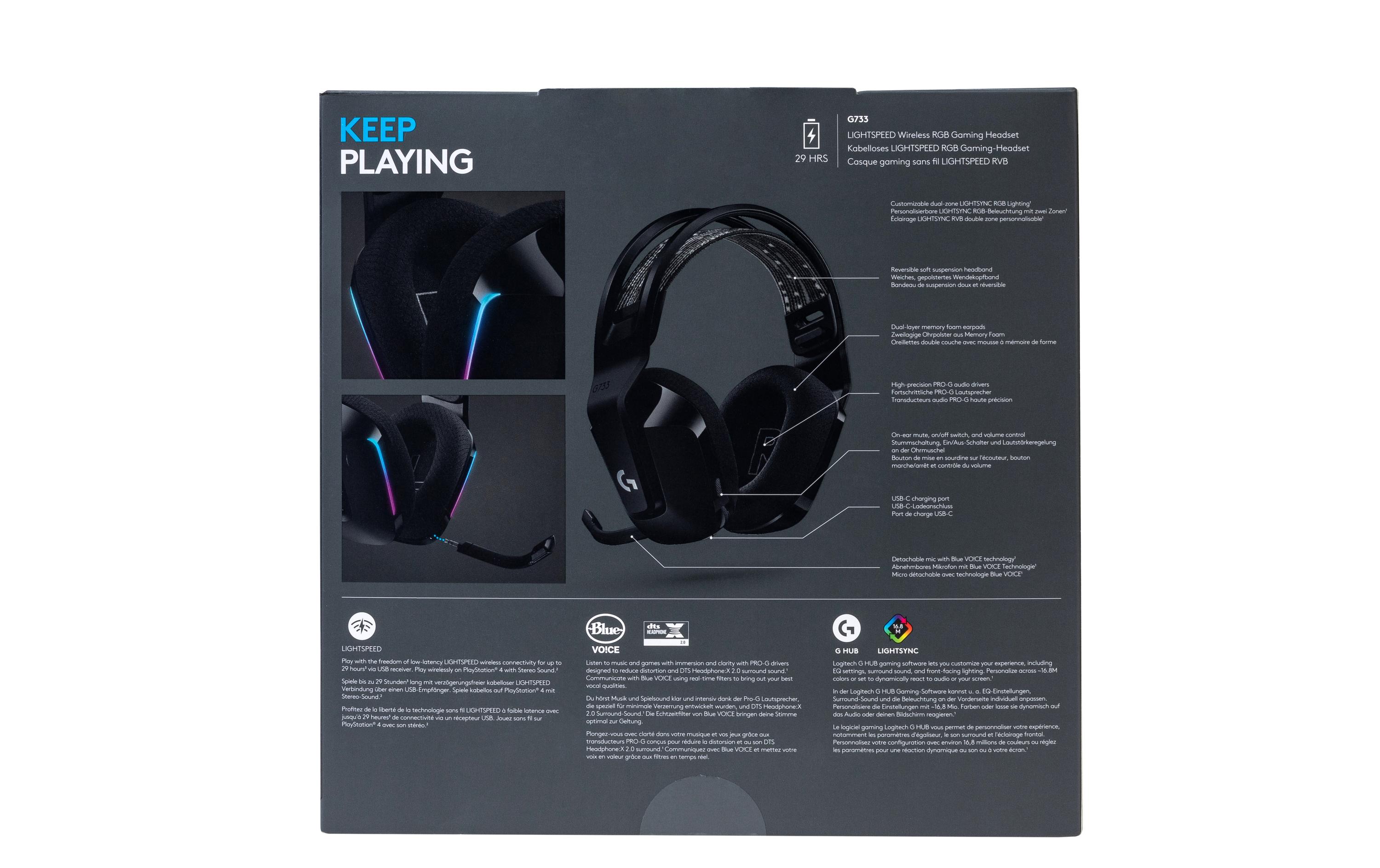 Logitech G G733 LIGHTSPEED Wireless RGB Gaming Headset - Headset