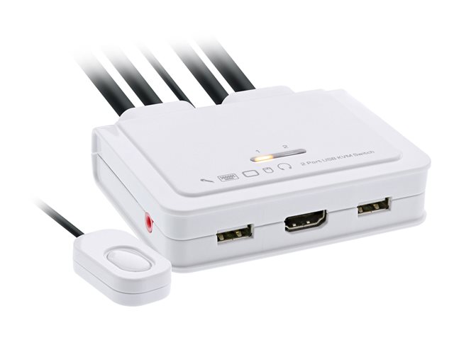 InLine 62613I - KVM-/Audio-/USB-Switch - 2 x KVM/Audio/USB - 1 lokaler Benutzer - Desktop