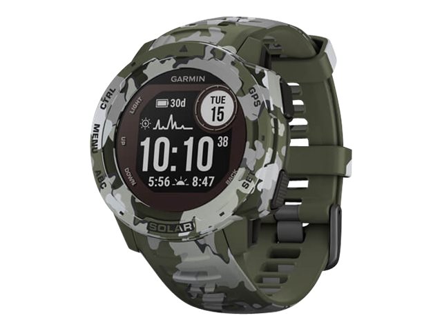 Garmin Instinct Solar Camo Edition - Lichen Camo - Sportuhr mit Band - Lichen Camo