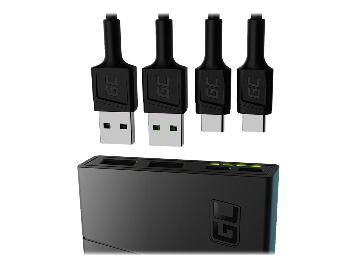 Green Cell PowerPlay 10S Powerbank - Li-Pol - 2 x USB
24 pin USB-C - 18 Watt