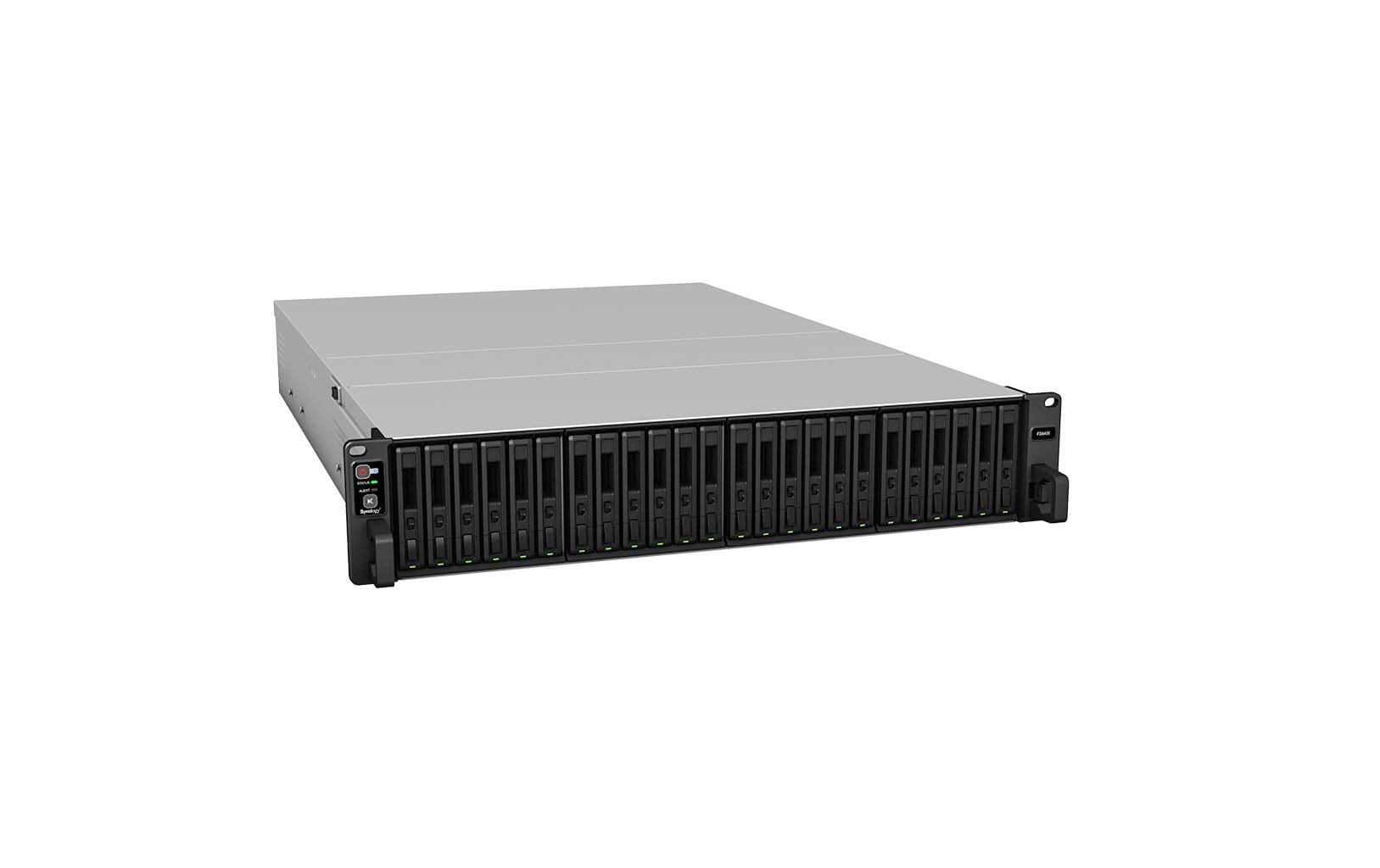 Synology FlashStation FS6400 - NAS-Server - 24 Schächte - Rack - einbaufähig - RAID RAID 0, 1, 5, 6, 10, JBOD, RAID F1 - RAM 32 GB - Gigabit Ethernet / 10 Gigabit Ethernet - iSCSI Support - 2U