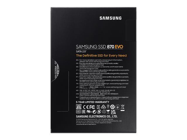 Samsung 870 EVO MZ-77E500B - SSD - 500 GB - SATA 6Gb/s
