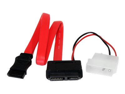 StarTech.com 30 cm Slimline SATA auf SATA mit LP4-Stromkabel / Adapter / Kombikabel - SATA-Kabel - 30 cm