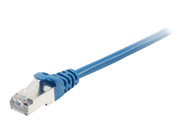 equip - Patch-Kabel - RJ-45 (M) zu RJ-45 (M) - 2 m - SFTP, PiMF - CAT 6a - geformt, verseilt - Blau