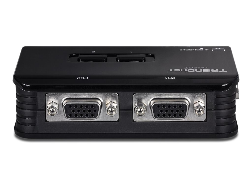 TRENDnet TK 207K - KVM-Switch - 2 x KVM port(s) - 1 lokaler Benutzer - Desktop