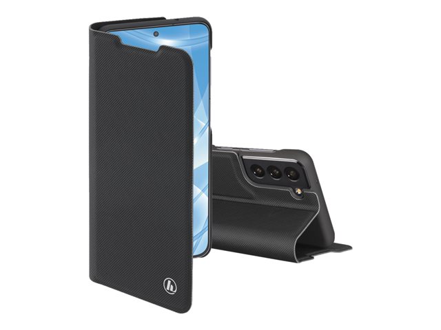 Hama Essential Line "Slim Pro" - Flip-Hülle für Mobiltelefon - Polyurethan - Schwarz - für Samsung Galaxy S21 FE 5G