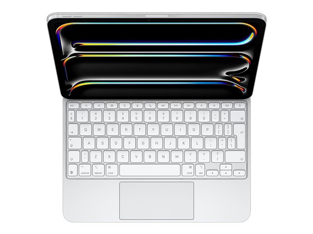 Apple Magic Keyboard - Tastatur und Foliohülle - mit Trackpad - QWERTY - International Englisch - weiß Eingabegerät