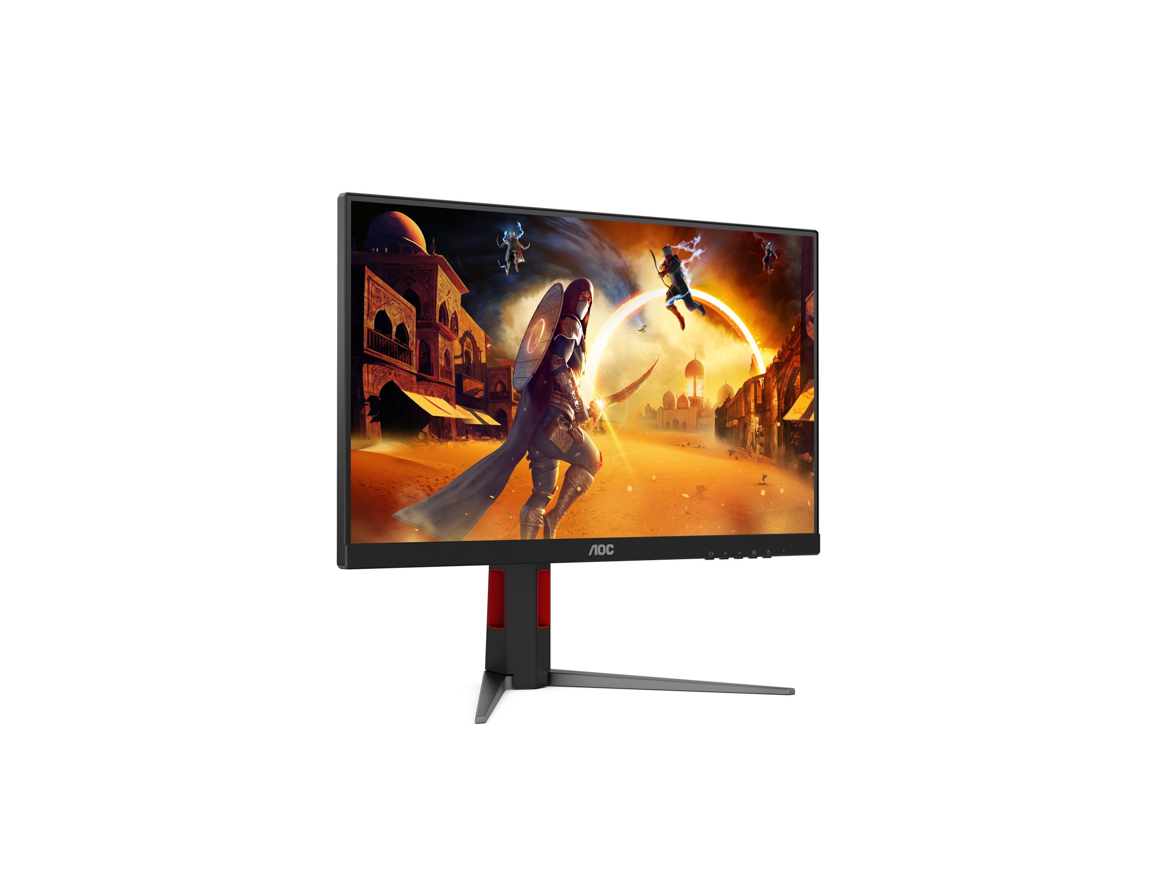 AOC Gaming 24G4HA - 24 Zoll Full HD Monitor, 200 Hz, 1 ms, G-Sync comp., HDR10 (1920x1080, 2x HDMI 2.0, 1x DisplayPort 1.4) schwarz-rot