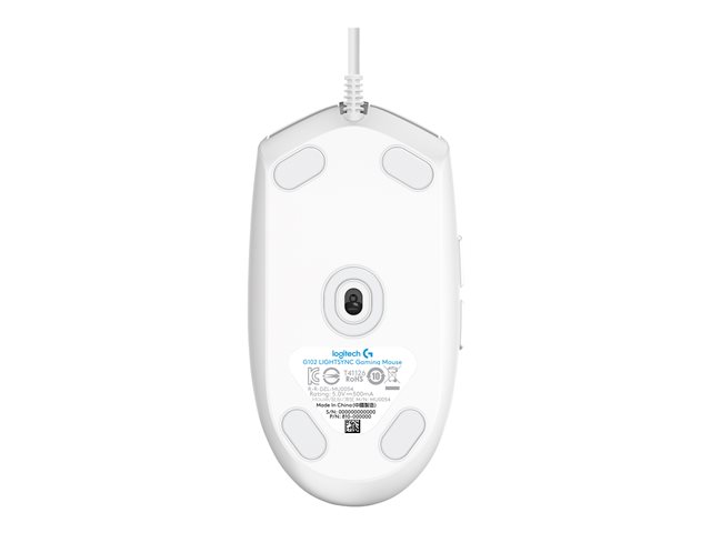 Logitech Gaming Mouse G102 LIGHTSYNC - Maus - USB - weiß