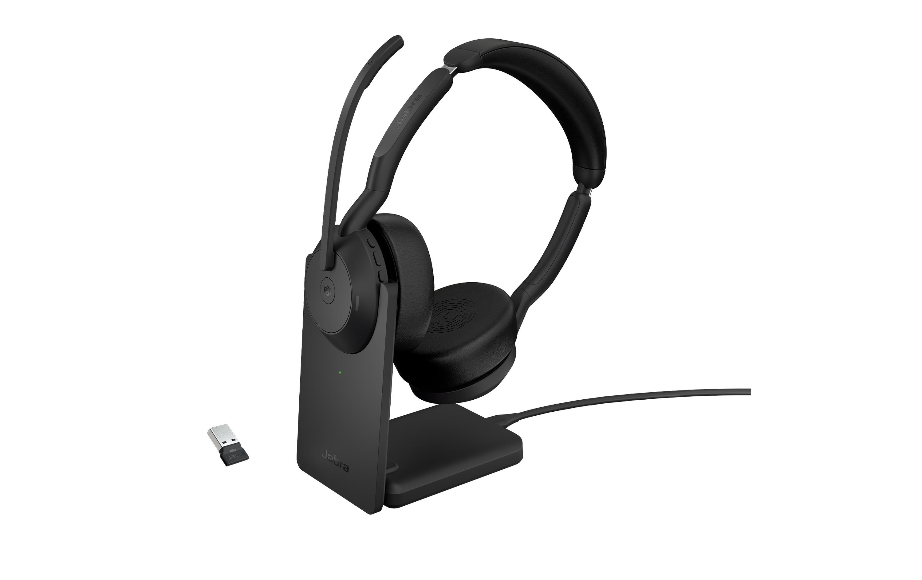 Jabra Headset Evolve2 55 Duo MS, USB-A, inkl. Ladestation