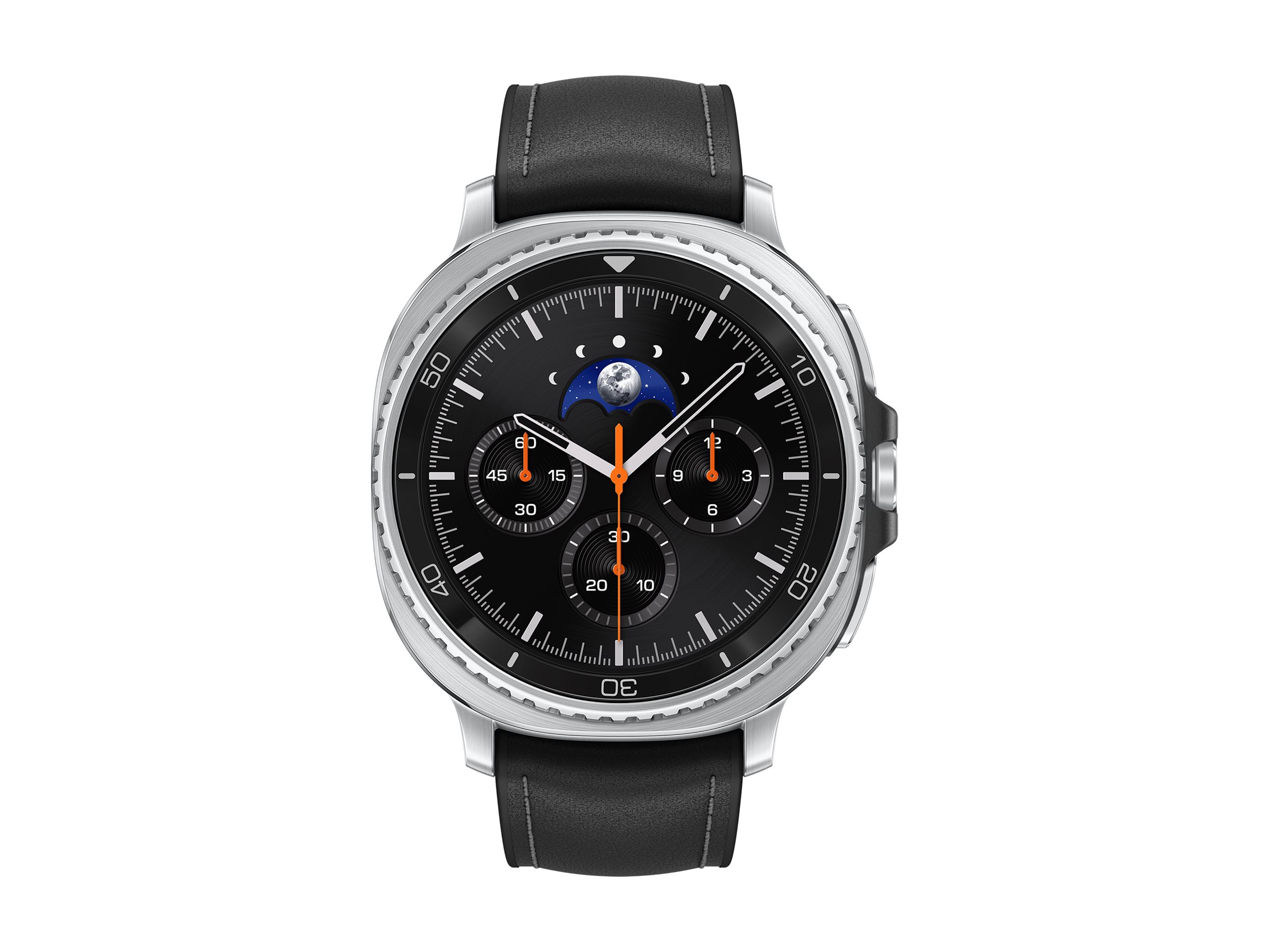 Samsung Galaxy Watch8 Classic - 46 mm - intelligente Uhr mit hybrid band - Hybrid-Eco-Leder - Bandgröße: S/M/L - Anzeige 3.4 cm (1.34") (SM-L500NZKADBT)