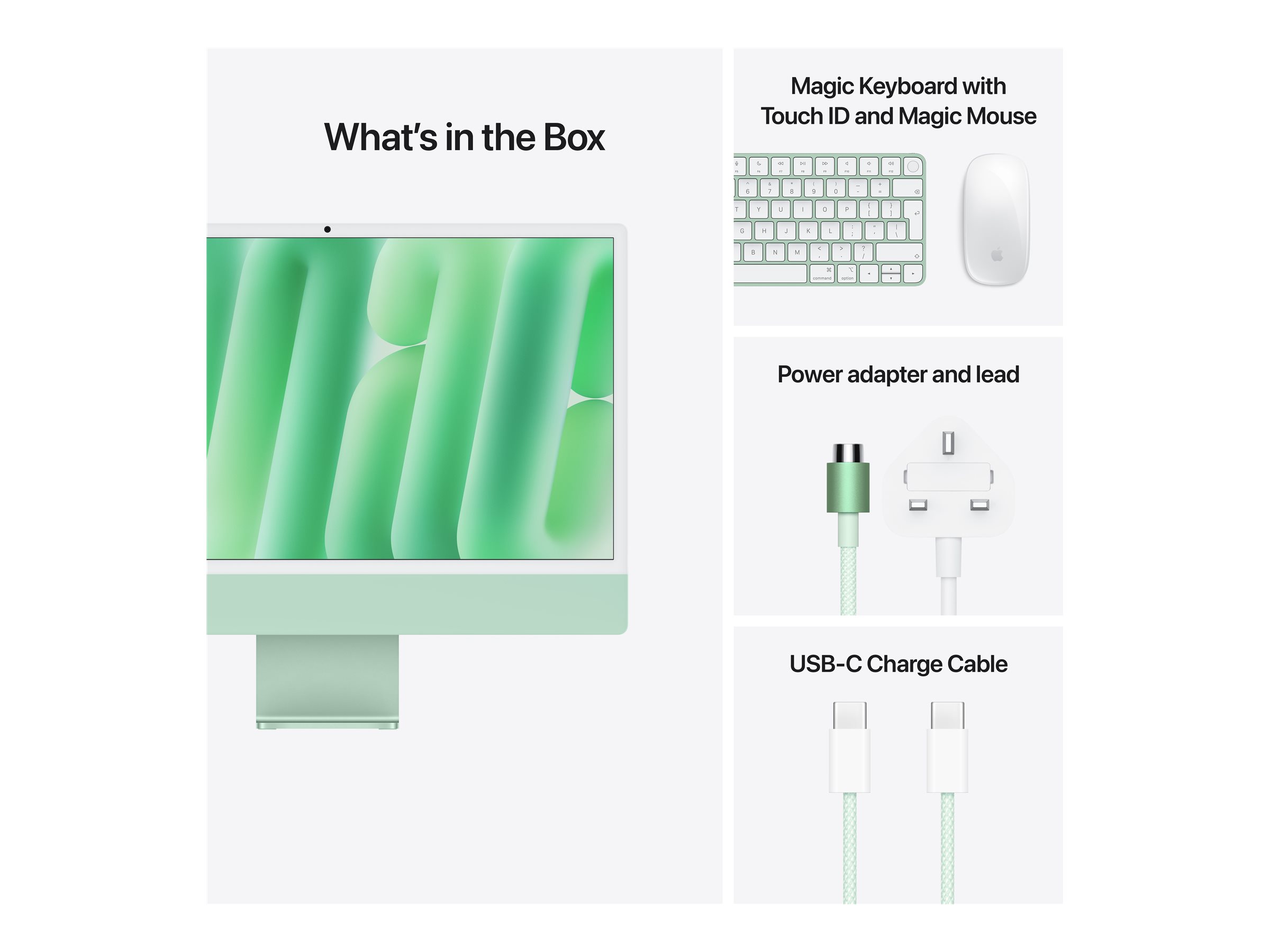 Apple iMac with 4.5K Retina display - All-in-One (Komplettlösung) - M4 - 16 GB - SSD 512 GB - LED 61 cm (24") - Deutsch