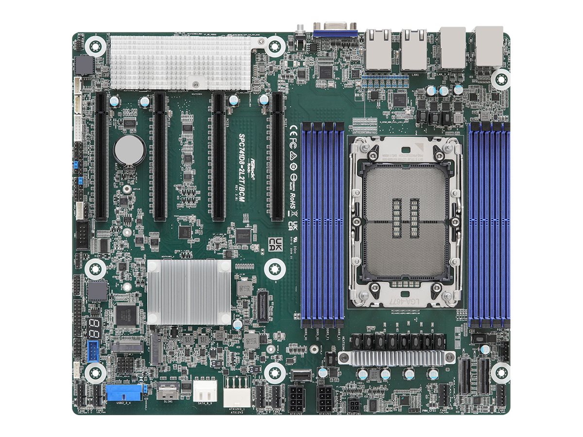 ASRock Rack SPC741D8-2L2T/BCM - Motherboard - SSI CEB - LGA4677 Socket-E - Intel C741