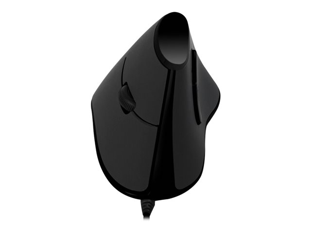 LogiLink Ergonomic Vertical - vertikale Maus - USB - Schwarz