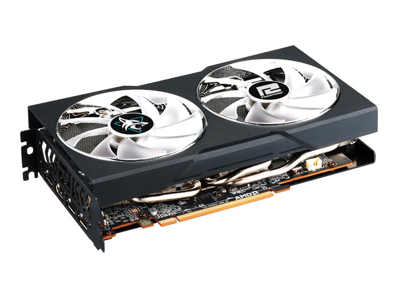 PowerColor Hellhound Radeon RX 7600 - Grafikkarten - Radeon RX 7600 - 8 GB GDDR6 - PCIe 4.0 - HDMI, 3 x DisplayPort - Schwarz
