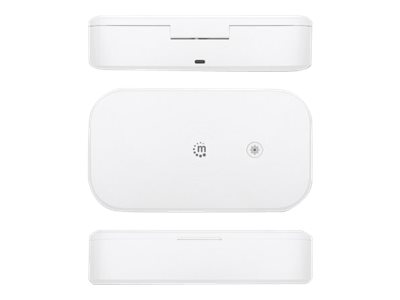 Manhattan UV Phone Sanitizer (Clearance Pricing)
Integrated UV LEDs to eliminate germs
viruses and bacteria
Quick 1-minute or 5-minute cleaning cycle
Auto-off UV light when opened
White
Three Year Warranty
Retail Box - UV-Desinfektionskammer für Handy