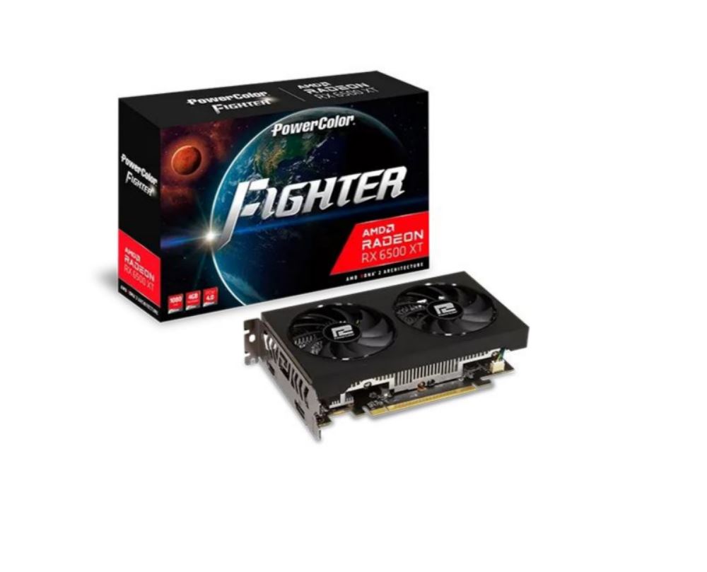 PowerColor VGA PowerColor Radeon Fighter RX 6500XT 4GB GDDR6 V3 - 4.096 MB - GDDR6