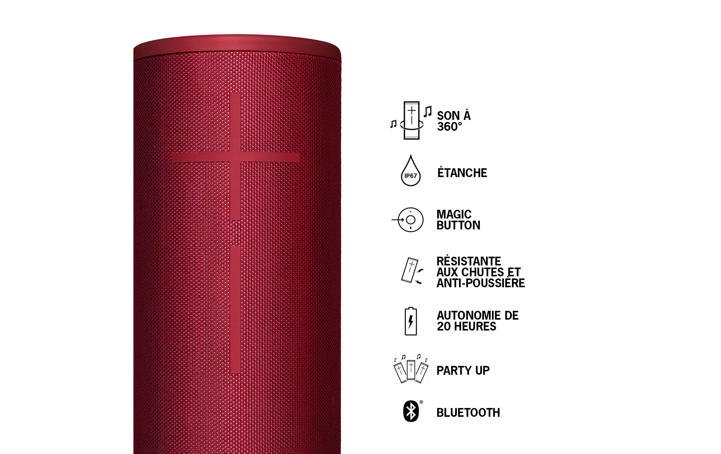 Ultimate Ears Bluetooth Speaker MEGABOOM 3 Sunset Red