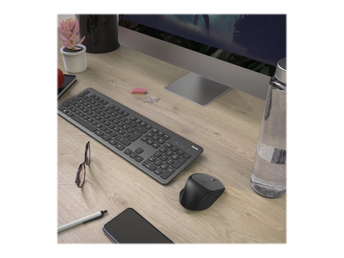 Hama "KW-700" - Tastenfeld - QWERTZ - Deutsch - Schwarz
Anthrazit Eingabegerät