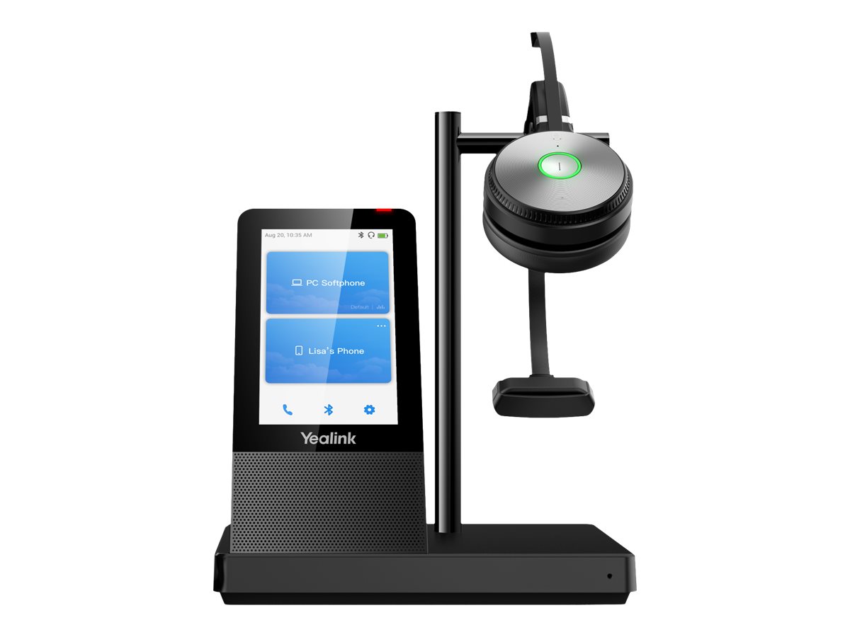 Yealink WH66 Mono - Headset - ohrumschließend - DECT - kabellos - UC-zertifiziert
