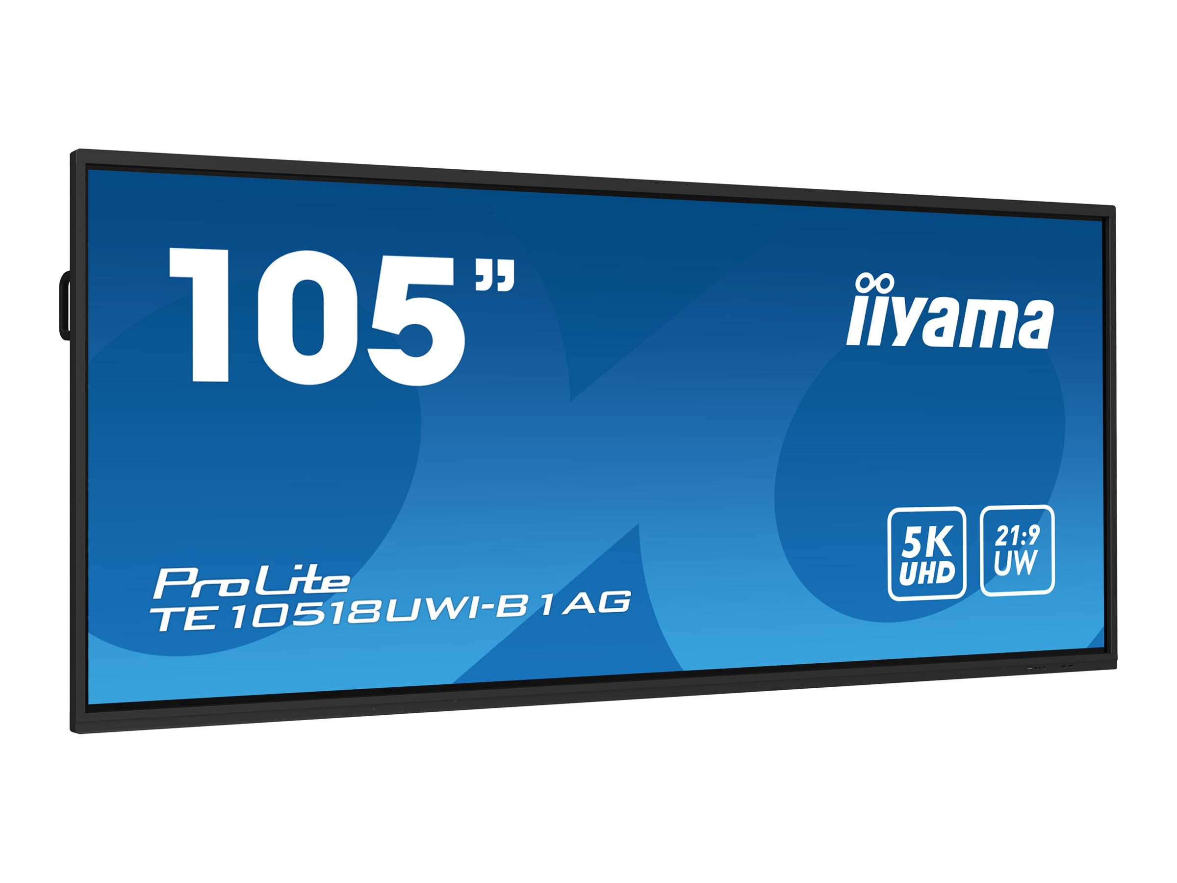 iiyama ProLite TE10518UWI-B1AG - 267 cm (105") Diagonalklasse (265.7 cm (104.6") sichtbar) LCD-Display mit LED-Hintergrundbeleuchtung - interaktive Digital Signage - mit Touchscreen - Android - 5K UHD (2160p) 5120 x 2160 - Schwarz, Matte