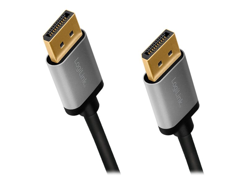 LogiLink - DisplayPort-Kabel - DisplayPort (M) zu DisplayPort (M) - DisplayPort 1.2 - 5 m - Support von 4K 60 Hz, unterstützt 2K 165 Hz (2560 x 1440) - Schwarz
