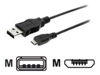 Equip - USB-Kabel - USB (M) zu Micro-USB Typ B (M) - 1.8 m - Schwarz