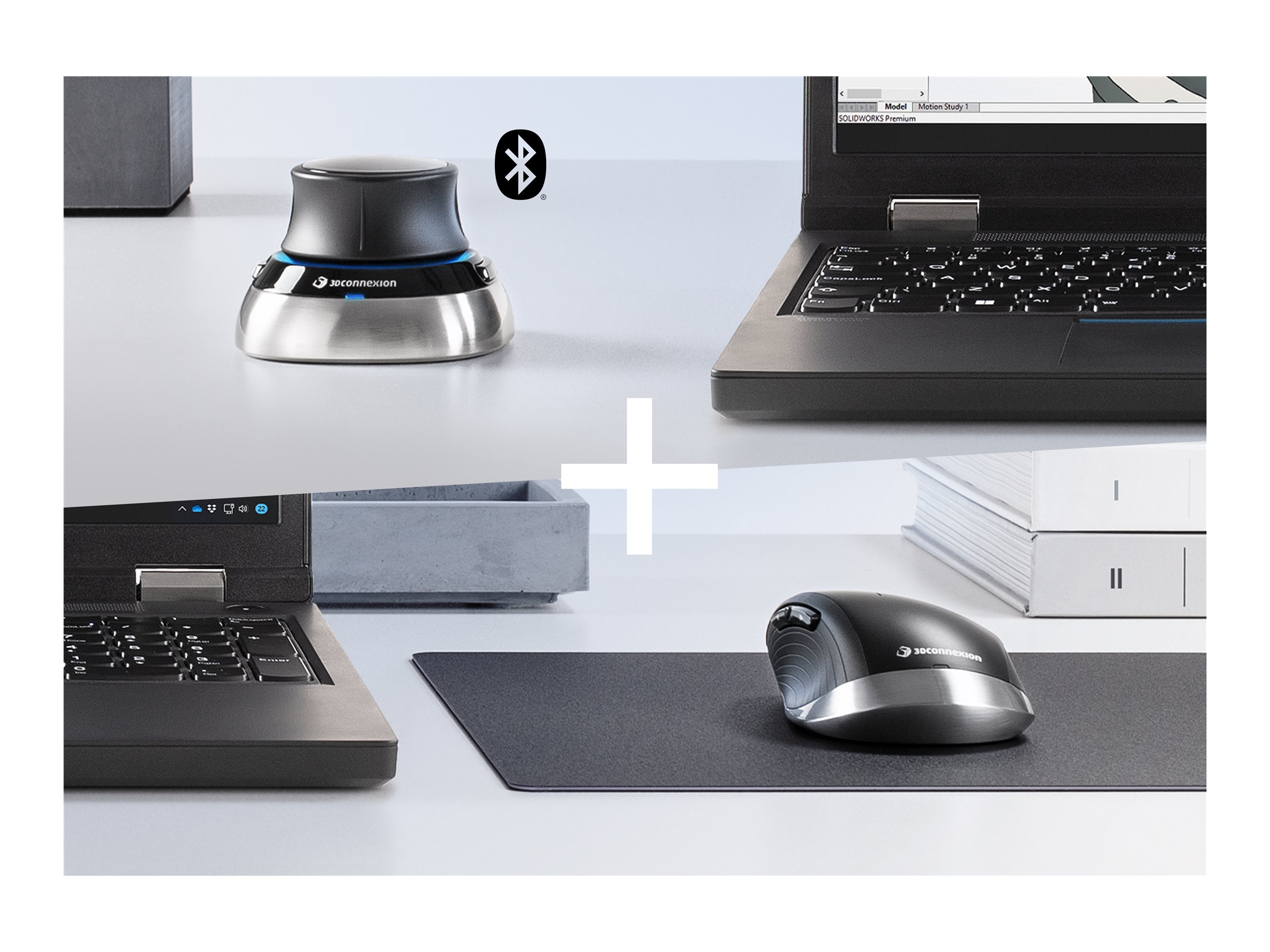 3Dconnexion SpaceMouse Wireless Kit 2 - 3D-Maus - 2.4 GHz