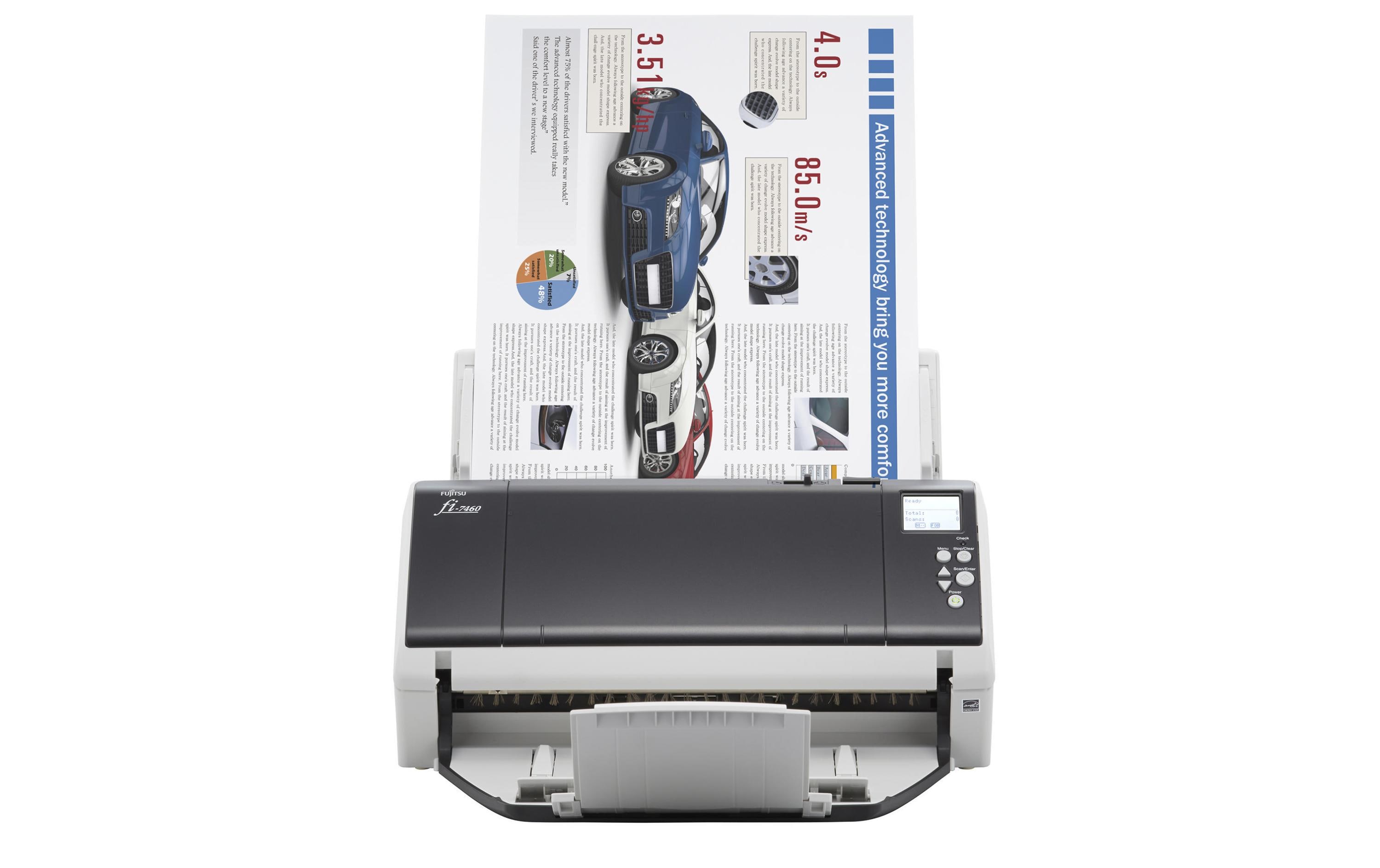 Ricoh fi-7460 - Dokumentenscanner - Dual CCD - Duplex - 304.8 x 431.8 mm - 600 dpi x 600 dpi - bis zu 60 Seiten/Min. (einfarbig) / bis zu 60 Seiten/Min. (Farbe) - automatischer Dokumenteneinzug (100 Blätter) - USB 3.0