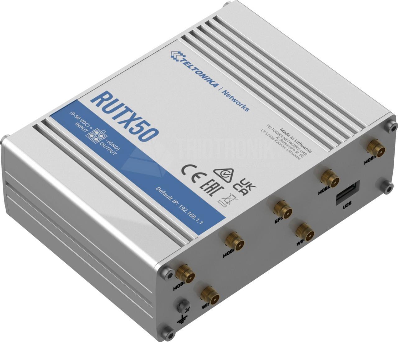 Teltonika LTE-Industrierouter RUTX50 5G, WiFi-5, 5x GE LAN
