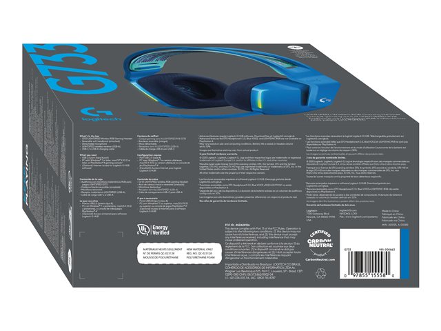 Logitech G G733 LIGHTSPEED Wireless RGB Gaming Headset - Headset