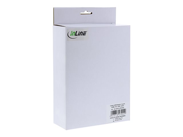 InLine 62613I - KVM-/Audio-/USB-Switch - 2 x KVM/Audio/USB - 1 lokaler Benutzer - Desktop