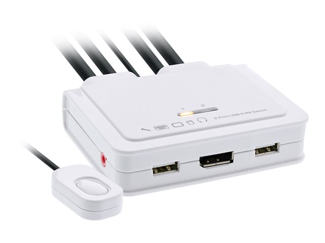 InLine - KVM-/Audio-/USB-Switch - 2 x KVM/Audio/USB - 1 lokaler Benutzer - Desktop