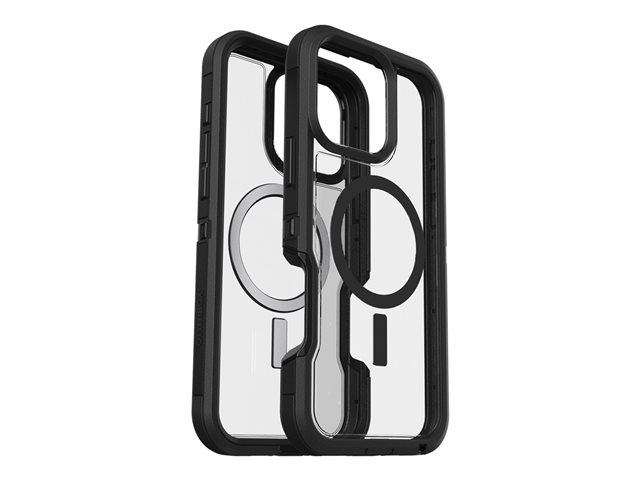 OtterBox Defender Series XT - Handyhülle für Apple iPhone 16 Pro Max  - widerstandsfähig - kompatibel mit MagSafe - Kunststoff - Dark Side (transparent/schwarz)