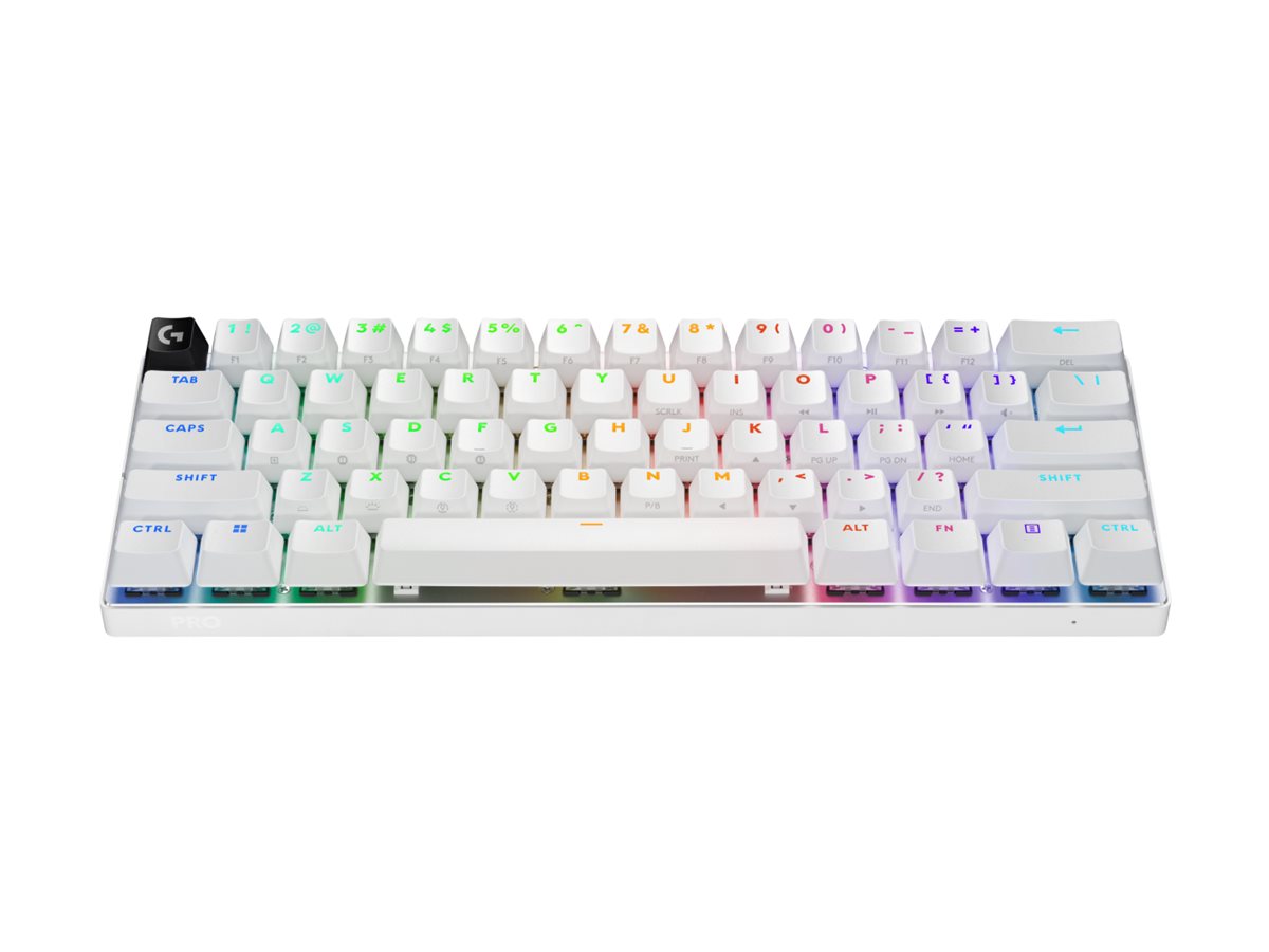 Logitech G PRO X 60 - Tastatur - Gaming - 60% TKL - AZERTY - Französisch - weiß Eingabegerät