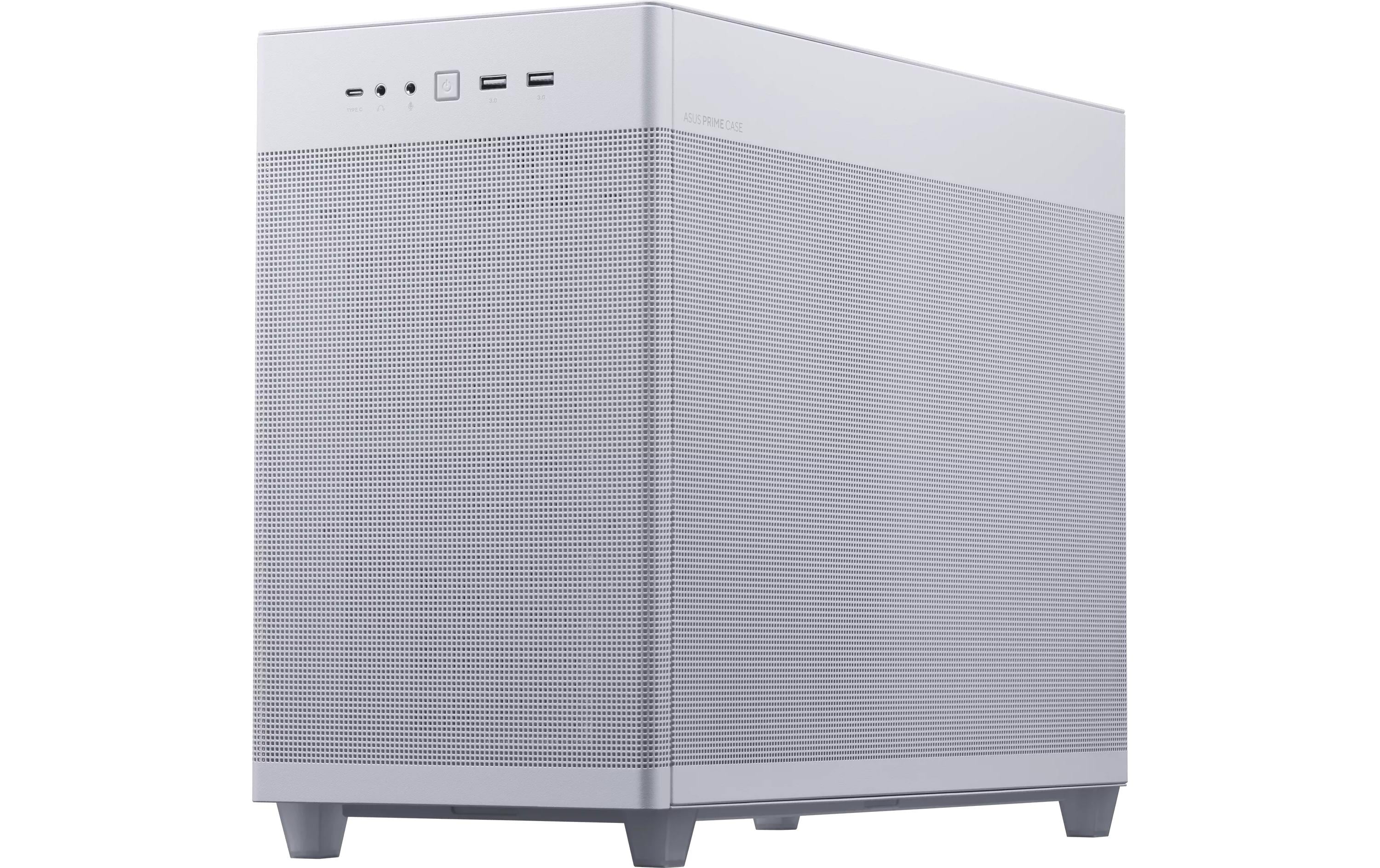 ASUS PC-Gehäuse AP201 MicroATX TG Weiss