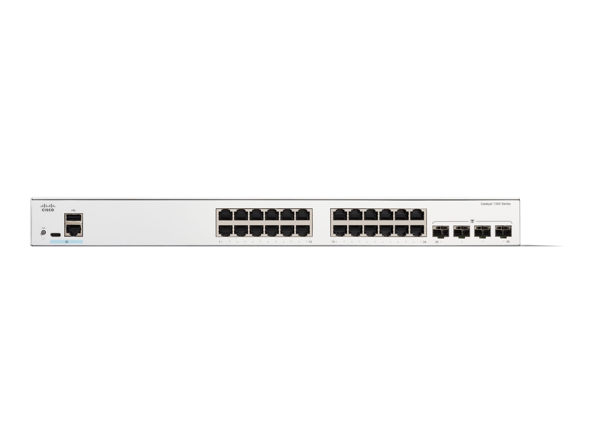 Cisco Catalyst 1300-24T-4G - Switch - 24 AnschlÃ¼sse - managed - an Rack montierbar