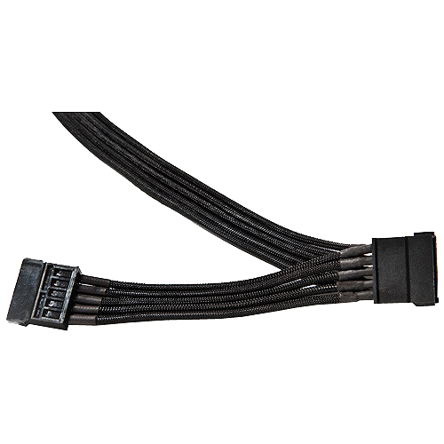 be quiet! S-ATA POWER CABLE CS-3420 - Stromkabel - SATA-Stromstecker - 40 cm - Schwarz