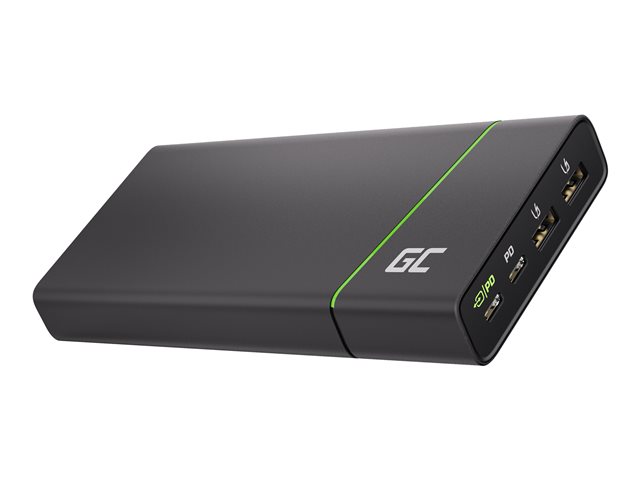 Green Cell PowerPlay 10S Powerbank - Li-Pol - 2 x USB
24 pin USB-C - 18 Watt
