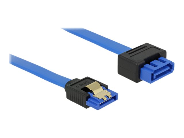 DeLOCK - SATA-Verlängerungskabel - Serial ATA 150/300/600 - SATA (R) eingerastet bis SATA (S) - 30 cm - Blau