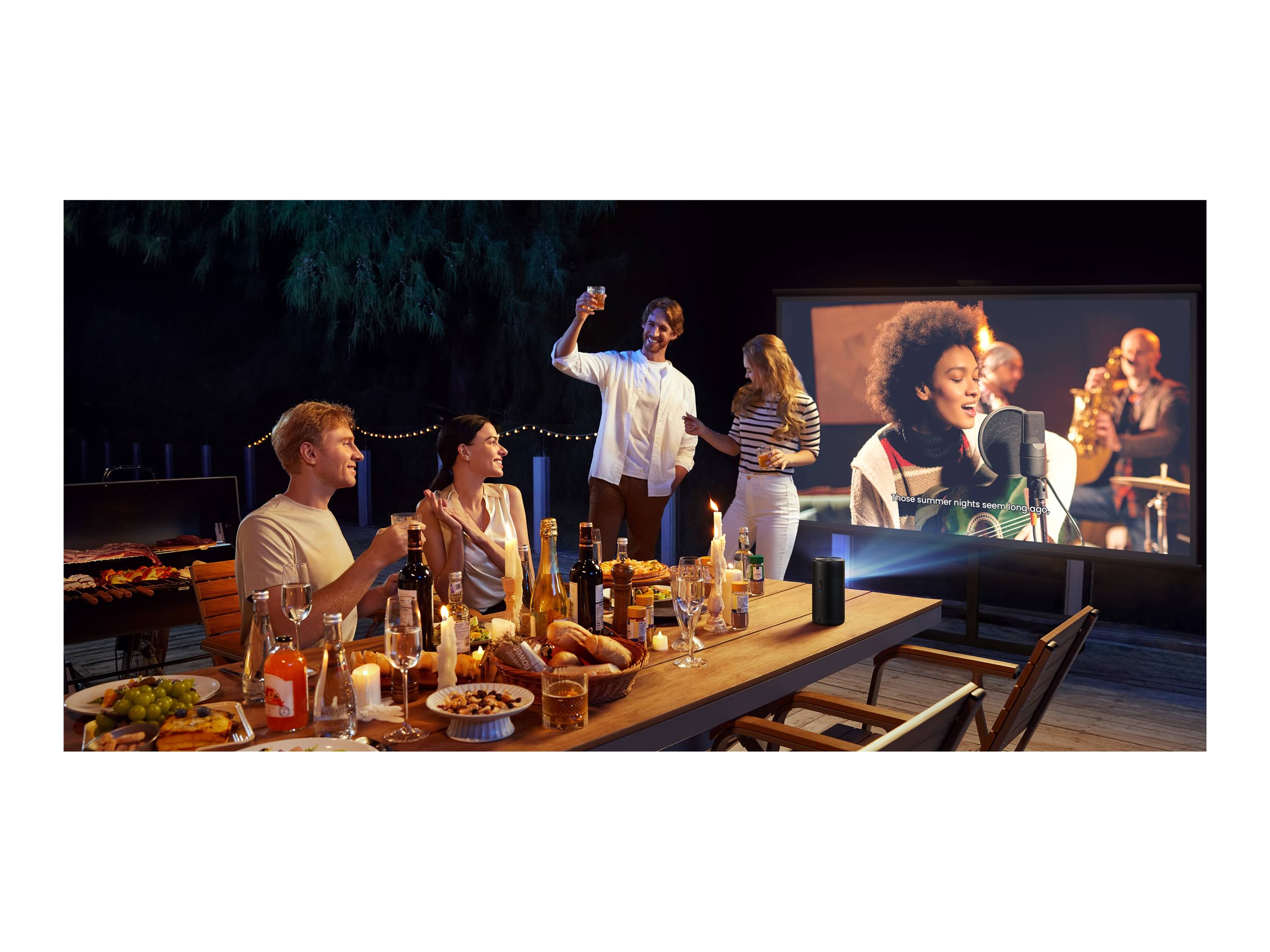 Nebula Capsule 3 Laser - DLP-Projektor - tragbar - 802.11a/b/g/n/ac wireless / Bluetooth 5.1 - Schwarz