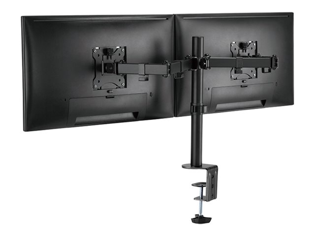 LogiLink Befestigungskit - einstellbarer Arm - für 2 LCD-Displays - Schwarz